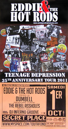Affiche Eddie & The Hot rods